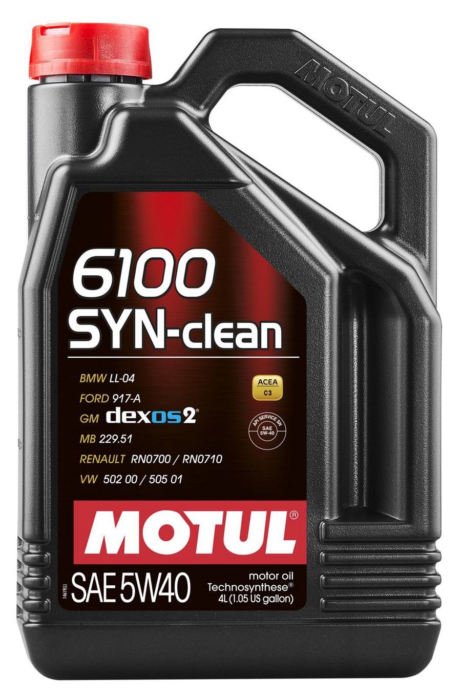 Audi BMW Engine Oil (5w40) (4 Liter) (SYN-Clean 6100) - Motul 107942